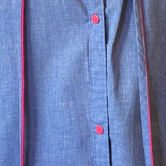 Vandemere Vintage House Dress with Appliqué and Embroidered Flowers - Picture 5 of 9